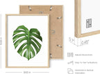 Plant Photo Set of 4-8x10 Framed Beige - Image 3