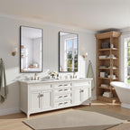 KOCUUY Black Bathroom Mirror, 24x48 Inch Rectangle Mirror - Image 3