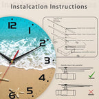 Starfish On A Beach Sand Wall Clock - Image 4