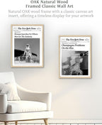 iHery Champagne Problems On the Rise Newspaper Headline Framed Wall Art - Image 4