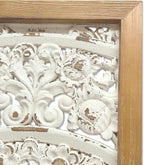 XIAOAIKA Boho Carved Wall Art Decor, 35.5 Inch Hand-Carved Panels, Antique - Image 5