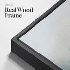 Framed Abstract Landscape Wall Art, 3 Piece Blue Watercolor Canvas Prints - Image 5