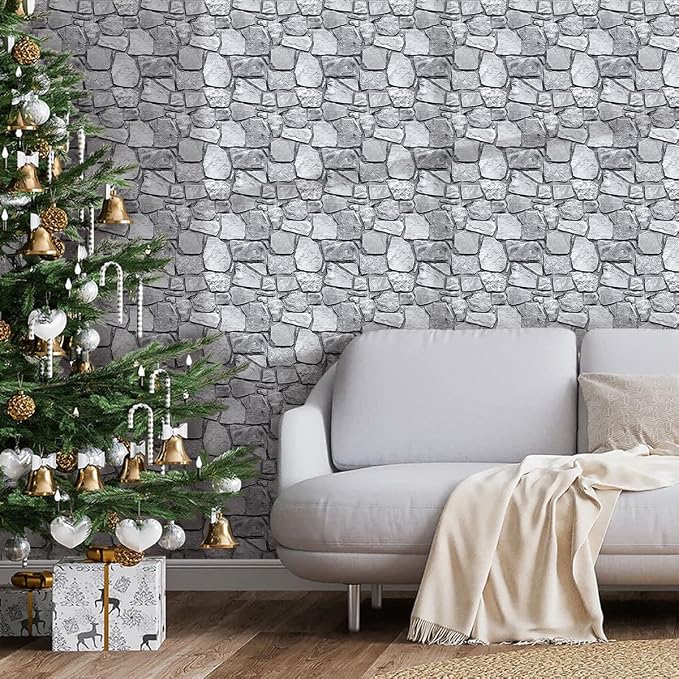 COMSTICKC 3D Faux Stone Wall Panel Peel and Stick Wall Tiles, Ultra-Light Thin - Image 7
