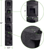 6 Pocket Vertical Grow Bag, Hanging Wall Garden Planter, Indoor Outdoor - Image 4