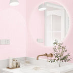 Pink Peel and Stick Wallpaper Textured Contact Paper Removable Wall Paper - Image 5