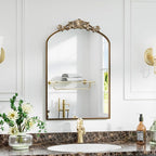 Dewfig Antique Arched Wall Mirror - Image 5