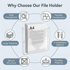 PAG 6-Pocket Clear Wall Mount File Organizer - Image 5