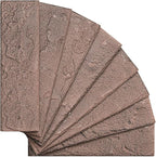 2 Red/Brown Thin Brick Wall Tiles, Clay Manufactured Faux Brick Veneers - Image 3