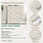 Heroad Peel and Stick Wallpaper Beige Neutral Vintage Forest Animals Floral - Image 4