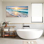 Baisuart S02298 Canvas Prints Wall Art Beach Sunset Ocean Waves Nature Pictures - Image 6
