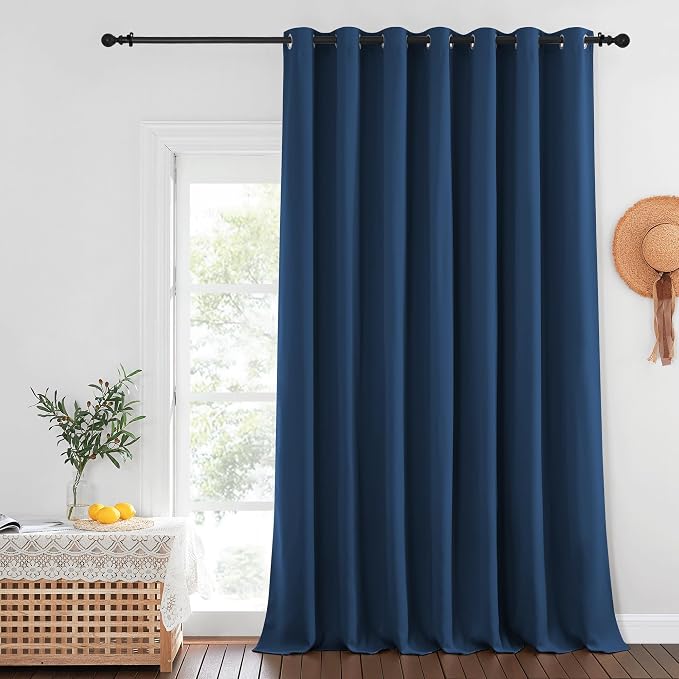NICETOWN Patio Door Curtain Sound Blocking, Bedroom Privacy Room Divider Curtain by NICETOWN