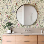 JiffDiff Floral Wallpaper Peel and Stick- 1181" x 17.3" Farm Floral Wall Paper - Image 6