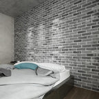Art3d 10-Pack 52.5 Sq.Ft Faux Brick 3D Wall Panels Peel and Stick in Stone Ash - Image 3