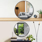 Itrue 12 Inch Small Round Decorative Wall Mirror, HD Silver-Coated Glass - Image 3