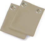 LEMOMO Beige Thermal Blackout Curtains/52 x 63 Inch/Set of 2 Panels Room - Image 8