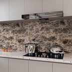 BAYYA Extra Wide Marble Granite Peel and Stick Wallpaper Brown Thicken - Image 3