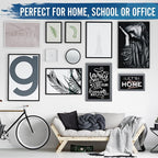 HBCY Creations Rustic Grey Magnetic Wall Chalkboard, Small Size 11" x 17" - Image 6