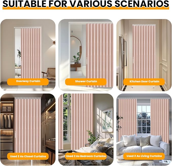 AJAZZ 100% Blackout Accordion Doors Interior Accordion Doors - Image 5