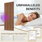 TO-TH Wood-Look Acoustic Panel, 4 Pack 47.2” x 23.6” Soundproof Wall Panels - Image 3