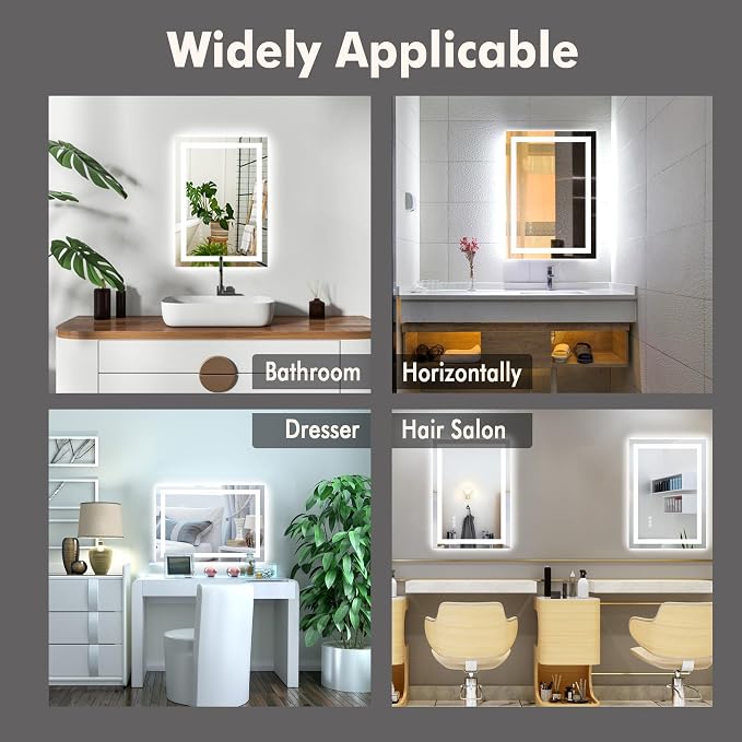 GarveeHome 30 in x 22 in Led Bathroom Mirror - Image 6