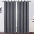 LEMOMO Blackout Curtains 66 x 95 inch/Grey Curtains Set of 2 Panels/Thermal by Lemomo