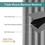 BONZER Room Divider Curtain Total Privacy Wall Extra Wide Grommet Room - Image 2