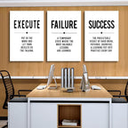 Framed Canvas Wall Art Success Quote, Office Wall Art, Positive Motivational - Image 4