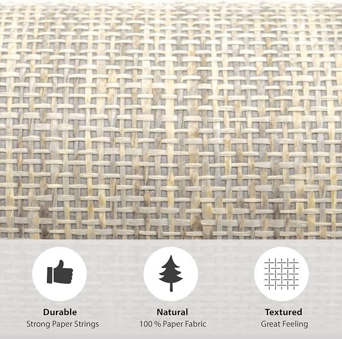 Ansehan Grasscloth Textured Wallcovering W712 Terraces Collection 36" W x 8 - Image 6