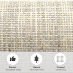 Ansehan Grasscloth Textured Wallcovering W712 Terraces Collection 36" W x 8 - Image 6