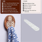Indian Shelf 6 Lb- 3 Pieces Decorative Wood Adhesive Wall Hooks–Boho Peel and - Image 3