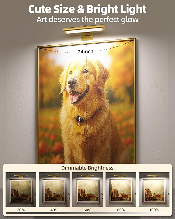 EZVALO Picture Light for Wall, Rechargeable 2400mAh Battery Lights Wireless - Image 8