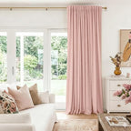 100% Blackout Shield Linen Blackout Curtains - Image 5