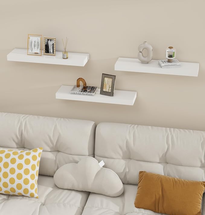 Vervida® White Floating Shelves - Image 2