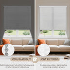 Grandekor No Drill No Tools Cordless Cellular Shades, 29.5" W x 64" H, UV - Image 7