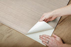 York Wallcoverings Natural Sisal Warm Grey Peel and Stick Grasscloth Wallpaper - Image 5
