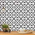 Jeweluck Black and White Peel and Stick Wallpaper Black and White Removable by Jeweluck