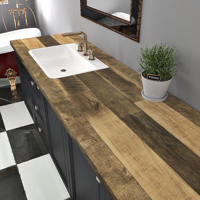 WESTICK 36" x 120" Large Wood Conatct Paper Self Adhesive Counter Top Vinyl - Image 6