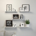 DOLLFIO Floating Shelves, 5 Sets Wall Shelves, Wooden Floating Shelves - Image 6