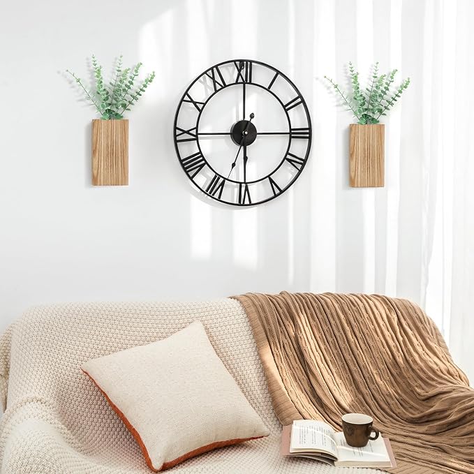 Dahey 2 Pack Wood Wall Planter Vase - Image 2
