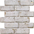 3D Peel and Stick Faux Brick Wall Panels 11.8" x 11.8" 10-Pack, Small by SMOOSTIKCDECOR
