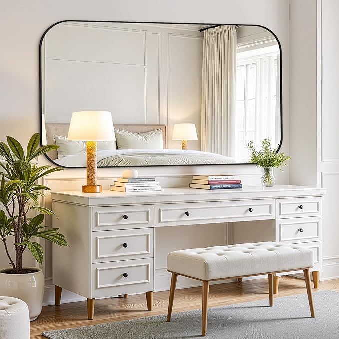 Bathroom Mirror for Wall, Large Bathroom Vanity Mirror for Over Sink 40 x 65 - Image 6