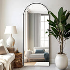 NicBex Arched Full Length Mirror, Leaning Against Wall or Wall-Mounted - Image 3