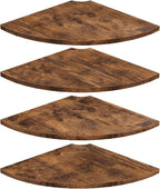 Homode Corner Wall Shelf, 12 Inch Wide Round Corner Floating Shelves by Homode