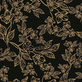 Ismoon Peel and Stick Wallpaper Black and Gold Stick on Wallpaper Dark Floral by Ismoon