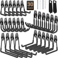 30 Pack Garage Hooks, Heavy Duty Steel Wall Mount Utility Hangers by YouthZeal