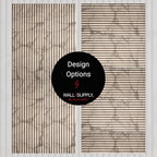 Wall!Supply 3D Wall Panels – Faux Marble Round Slatted – Home Decor Wallpaper - Image 7