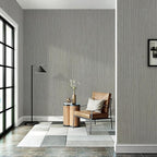 Grey Grasscloth Wallpaper Peel and Stick Textured Wallpaper - Image 3
