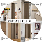 RYB HOME Extra Long 100% Blackout Room Divider Curtains - Image 9