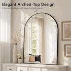 Arched Bathroom Mirror for Wall, HD Glass Over Sink for Bathroom - Image 4
