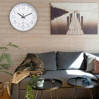 jomparis Modern 12" Battery Operated Non-Ticking Silent Sweep Movement Wall - Image 4